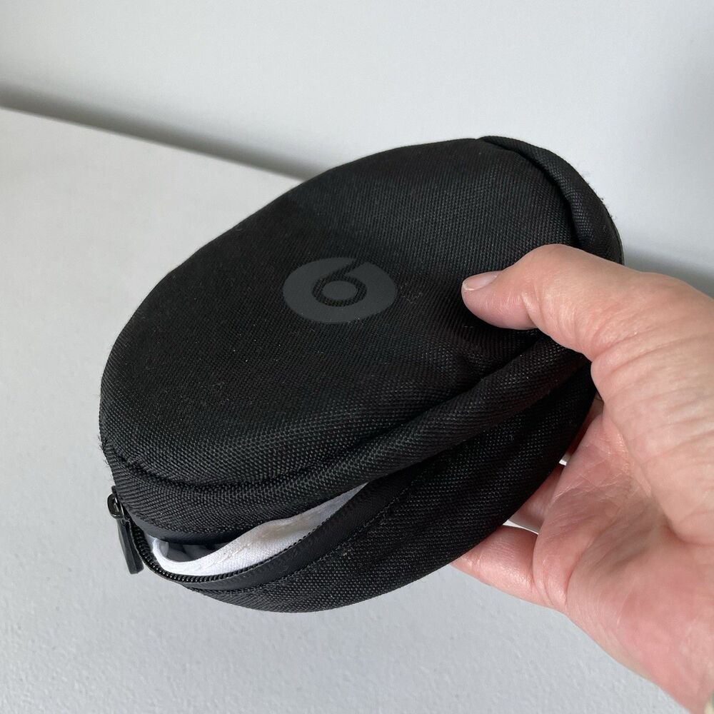 Beats By Dr. Dre Black Headphone Soft Case Bag Zipper - Picture 7 of 8